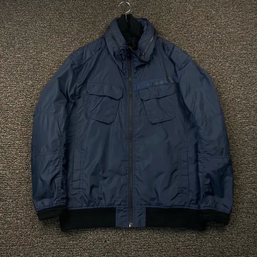 [BUNJANG] Buckaroo Navy Blouson Windbreaker Jacket / 버카루 네이비 블루종 바람막이 자켓