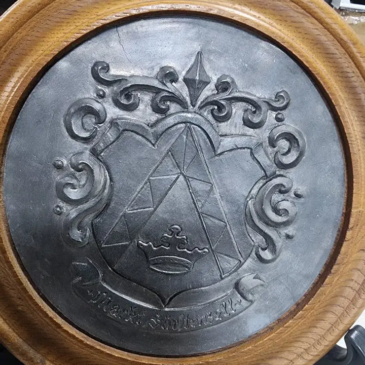 [BUNJANG] German Handmade Pewter Plate 20cm Diameter / 독일 핸드메이드 주석 작품 지름20cm