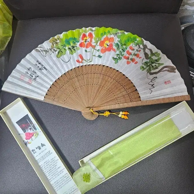 [BUNJANG] Traditional Korean Folding Fan (Hapjongseon) - Artistic Piece / 전통 부채  합죽선 작품