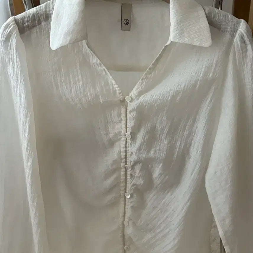 [BUNJANG] Howus Add Sheer Blouse / 호와스 Add Sheer Blouse