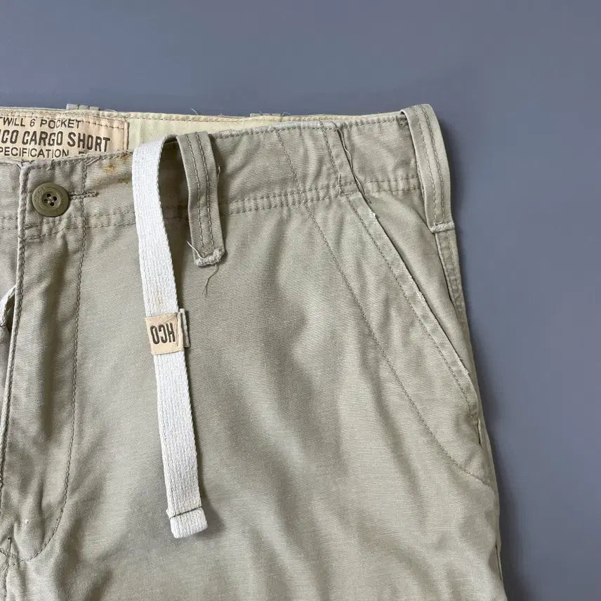 [BUNJANG] HCO Beige Cargo Half Pants / (36) HCO 베이지 카고 하프팬츠