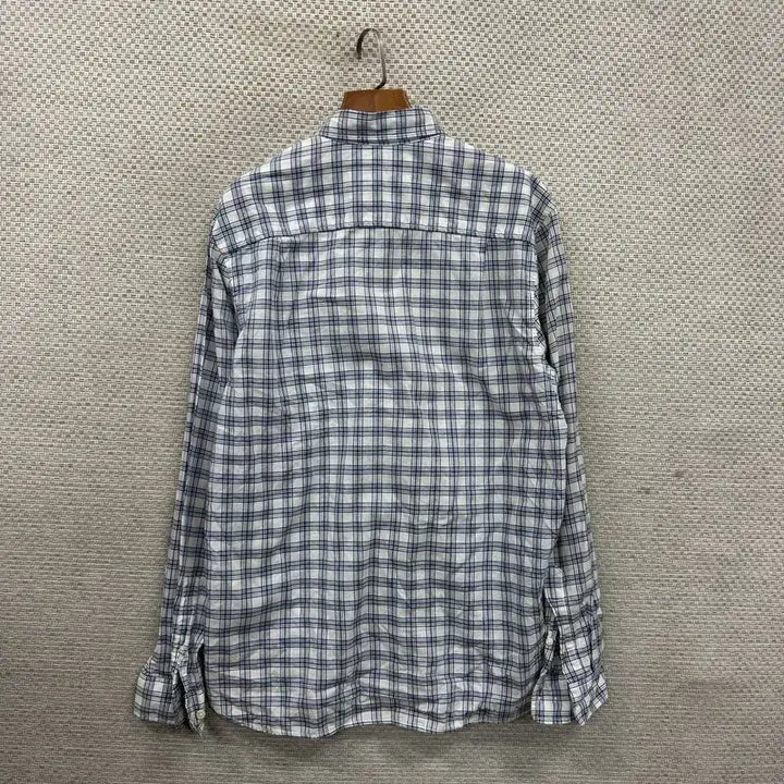 [BUNJANG] Giordano Linen Check Shirt L D01547 / 지오다노 린넨 체크 셔츠 L D01547