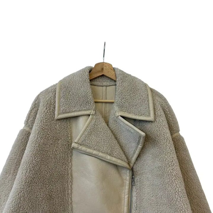 [BUNJANG] Studio Tomboy Shearling Muffler Jacket Size F / 스튜디오 톰보이 양털 무스탕 자켓 F 정품