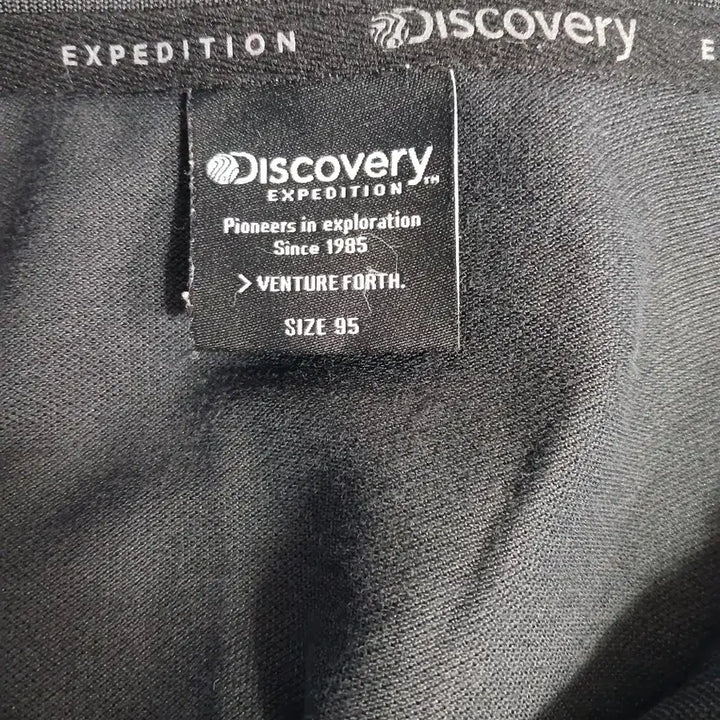 [BUNJANG] Discovery Expedition Black Short Sleeve Polo T-Shirt / 디스커버리 익스페디션 블랙 반팔 폴로티