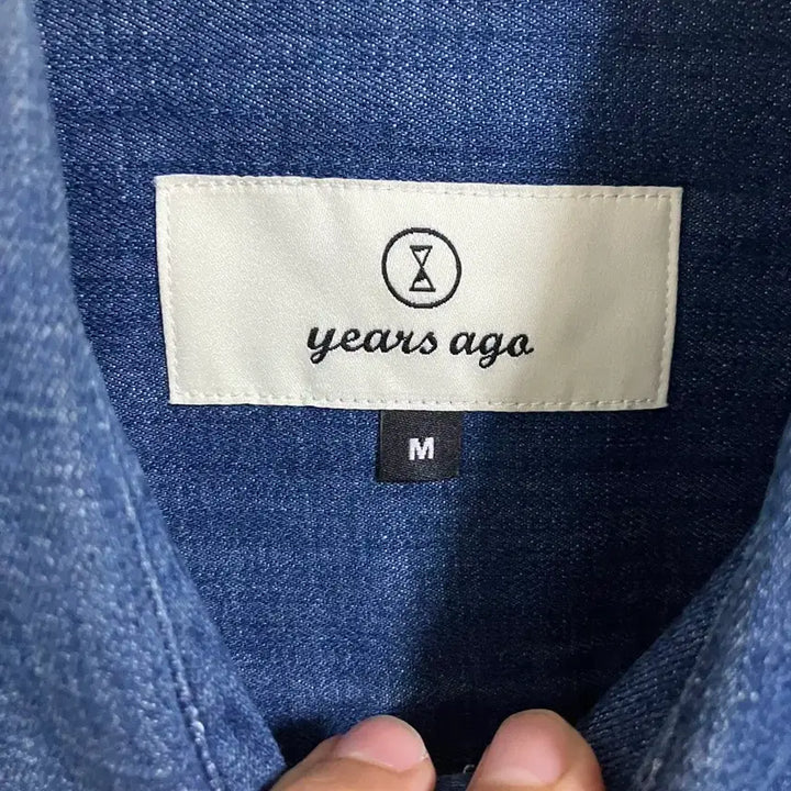 [BUNJANG] Years Ago Elbow Patch Denim Shirt Indigo M / 이얼즈어고 엘보우패치 데님셔츠 인디고 M