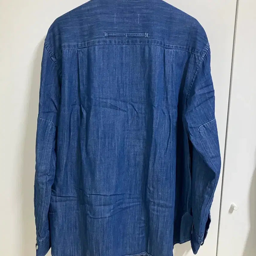 [BUNJANG] Years Ago Elbow Patch Denim Shirt Indigo M / 이얼즈어고 엘보우패치 데님셔츠 인디고 M