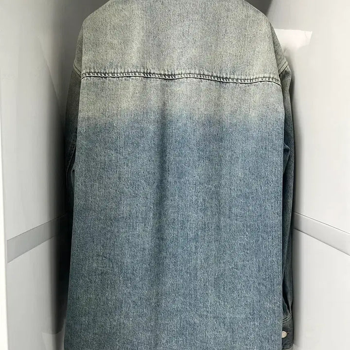 [BUNJANG] Solid Homme 22SS Blue Oversized Denim Shacket Size 50 / 솔리드옴므 22SS 블루 오버핏 데님 셔켓 50사이즈
