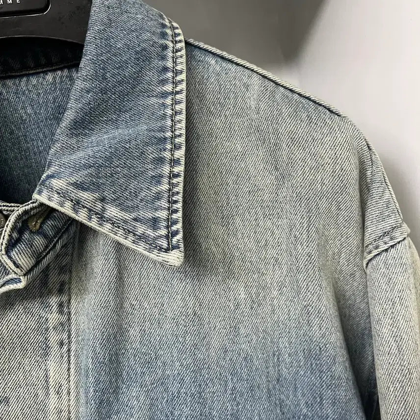[BUNJANG] Solid Homme 22SS Blue Oversized Denim Shacket Size 50 / 솔리드옴므 22SS 블루 오버핏 데님 셔켓 50사이즈