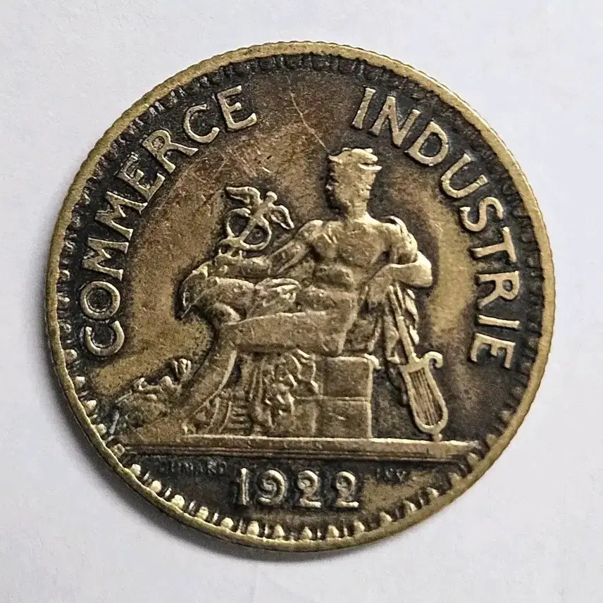 [BUNJANG] France Third Republic 2 Francs Chamber of Commerce Coin 1922 / 1922 프랑스 제3공화국 상공회의소 2프랑 K109