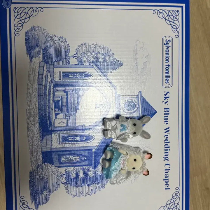 [BUNJANG] Sylvanian Families 2119 Sky Blue Wedding Chapel + Baby Wedding Couple (Sealed) / 미개봉)실바니안 2119 스카이블루 웨딩 채플 + 아기 웨딩 커플