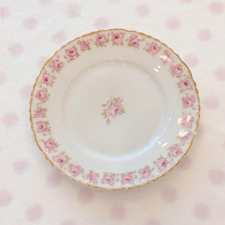 [BUNJANG] Haviland Limoges Rose Plate Vintage / 하빌랜드 리모지 접시 장미 앤틱 빈티지