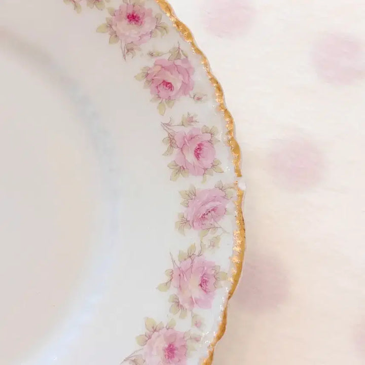 [BUNJANG] Haviland Limoges Rose Plate Vintage / 하빌랜드 리모지 접시 장미 앤틱 빈티지