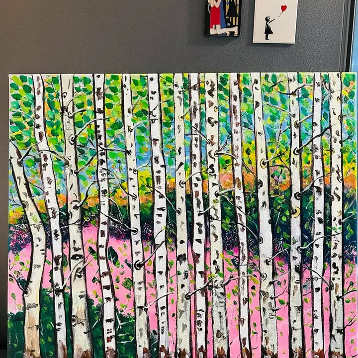 [BUNJANG] Birch Forest Canvas Painting / 자작나무숲(캔버스)