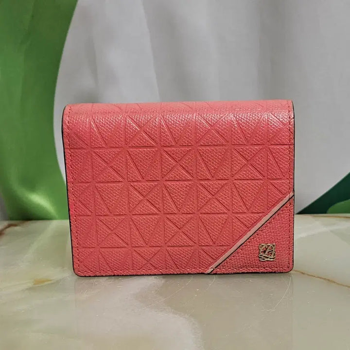 [BUNJANG] Louis Quatorze Pink Quilted Card Holder / 루이까또즈 핑크색 퀼팅 카드지갑