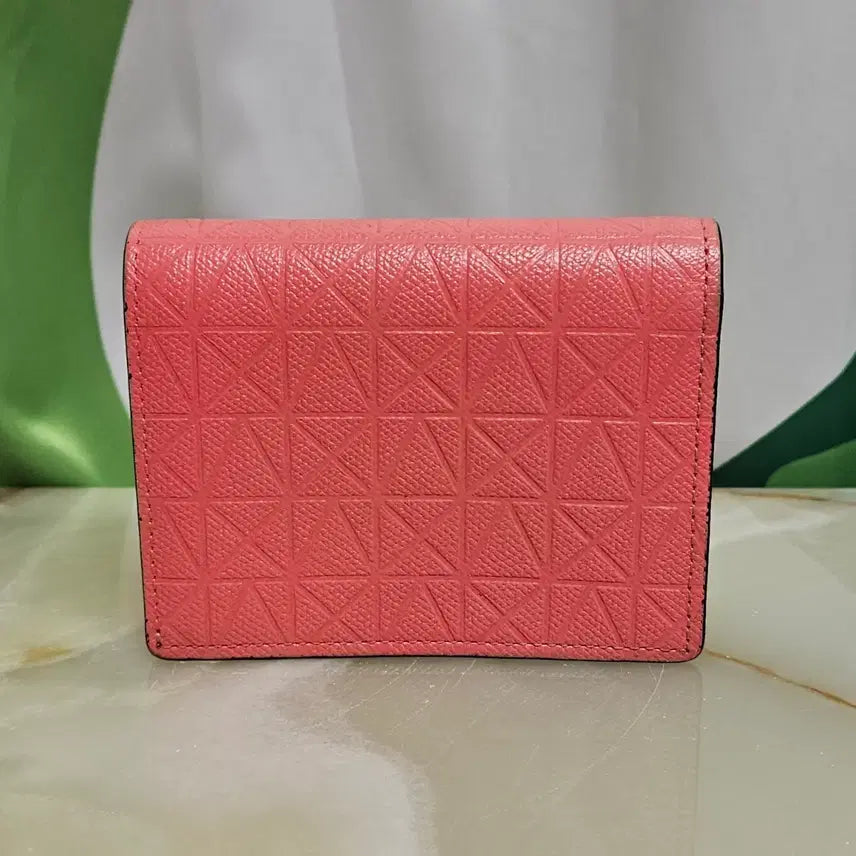 [BUNJANG] Louis Quatorze Pink Quilted Card Holder / 루이까또즈 핑크색 퀼팅 카드지갑