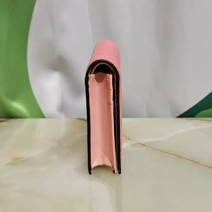 [BUNJANG] Louis Quatorze Pink Quilted Card Holder / 루이까또즈 핑크색 퀼팅 카드지갑