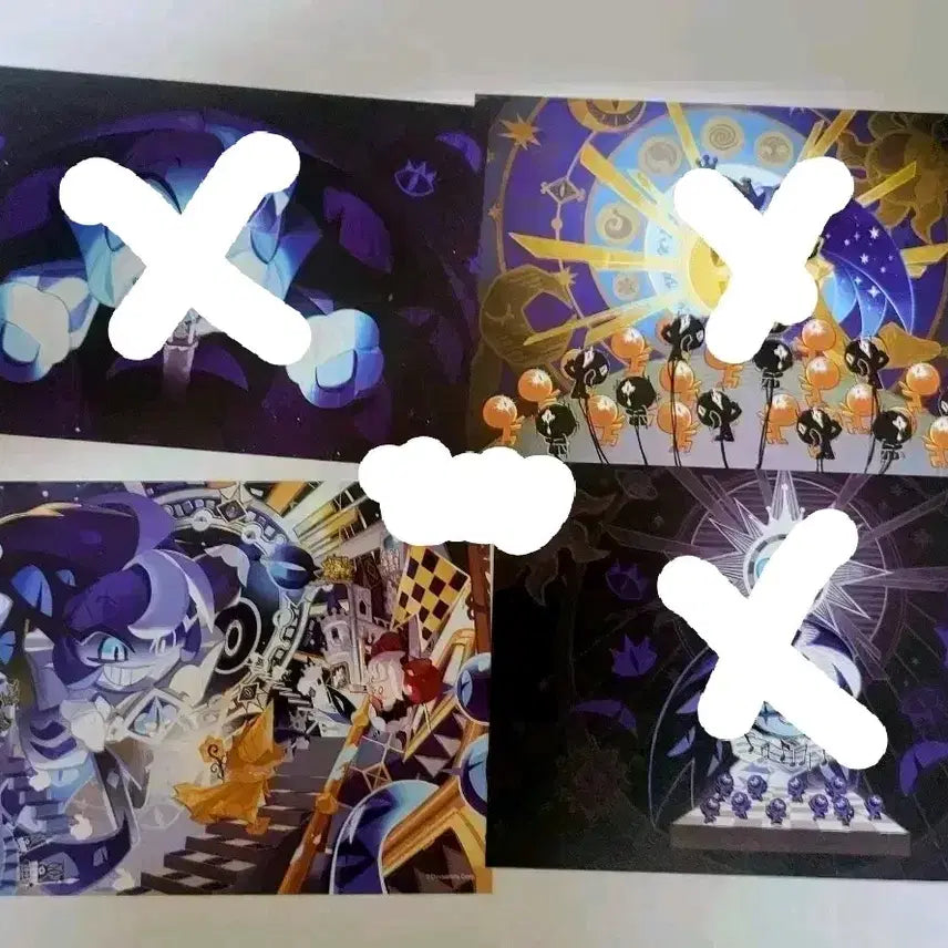 [BUNJANG] Cookie Run Kingdom Shadow Milk Cookie &amp; Pure Vanilla Cookie Postcard Set / 쿠키런킹덤 쉐도우밀크쿠키 퓨어바닐라쿠키 엽서