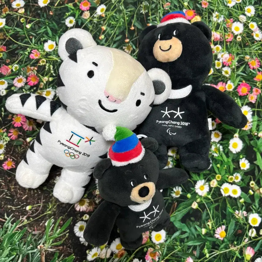 [BUNJANG] Soohorang Bandabi Mascot Dolls Bundle Set / (일괄) 평창올림픽 수호랑 반다비 마스코트 인형