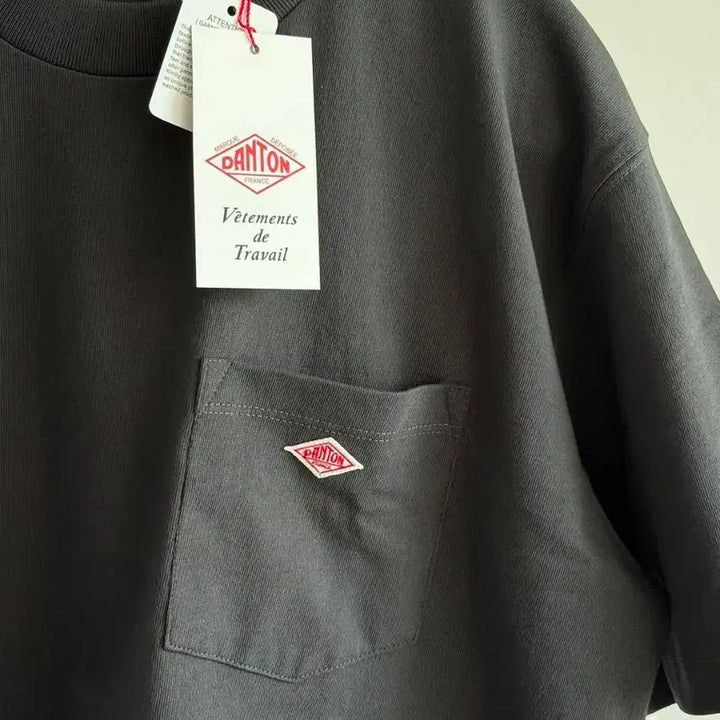 [BUNJANG] DANTON Pocket T-Shirt (White/Gray/Black) / DANTON 단톤 포켓 티셔츠 화이트/그레이/블랙