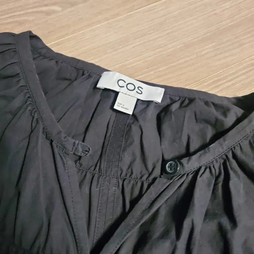 [BUNJANG] COS Dark Shirring Long Dress - Size S / COS 코스 다크 셔링  롱  원피스 s