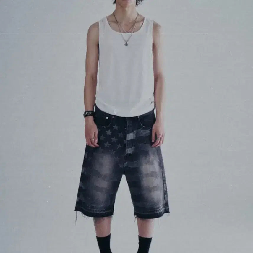 [BUNJANG] Wesken "American Flag" Bermuda Shorts / [2] 웨스켄 wesken 성조기 버뮤다 팬츠