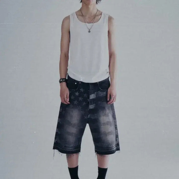 [BUNJANG] Wesken "American Flag" Bermuda Shorts / [2] 웨스켄 wesken 성조기 버뮤다 팬츠
