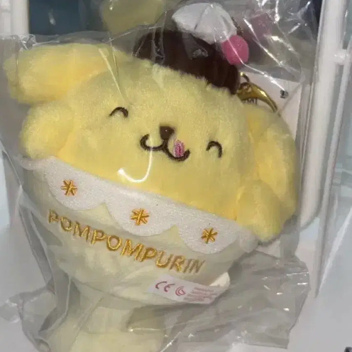 [BUNJANG] Sanrio Pompompurin 30th Anniversary Pudding Mascot Plush / 산리오 폼폼푸린 30주년 푸딩 마스코트 인형