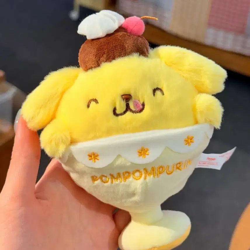 [BUNJANG] Sanrio Pompompurin 30th Anniversary Pudding Mascot Plush / 산리오 폼폼푸린 30주년 푸딩 마스코트 인형