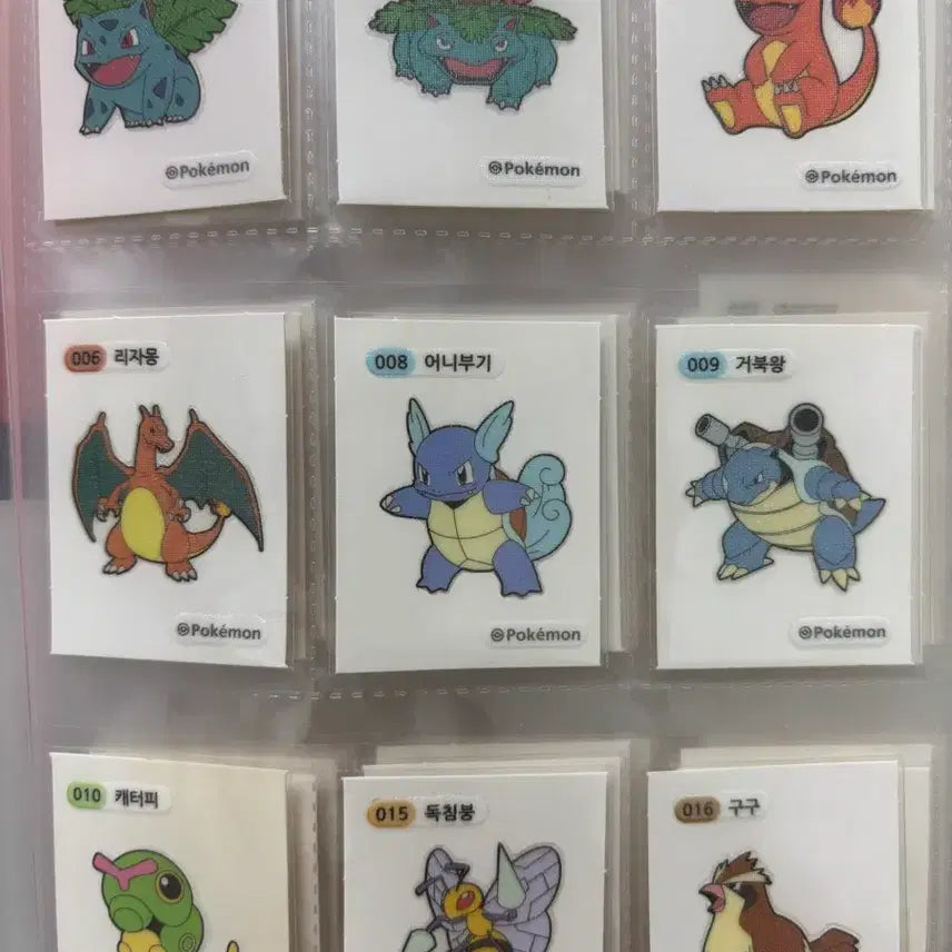 [BUNJANG] Pokemon Stickers 1st Generation Bundle Set / 포켓몬띠부씰 1세대