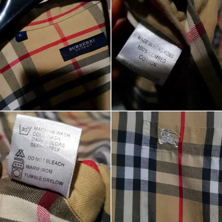 [BUNJANG] Burberry Clarendon Check Shirt Semi-Oversized Fit / 버버리 클래버돈 체크남방(세미오버핏)