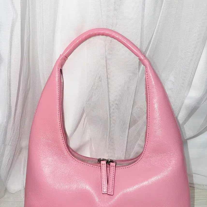 [BUNJANG] Magie Sherwood Pink Hobo Bag / 마지셔우드 핑크 호보백