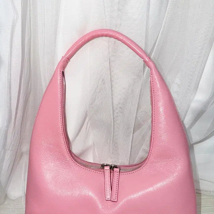[BUNJANG] Magie Sherwood Pink Hobo Bag / 마지셔우드 핑크 호보백