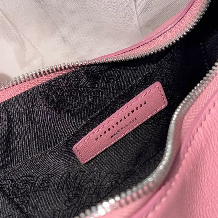 [BUNJANG] Magie Sherwood Pink Hobo Bag / 마지셔우드 핑크 호보백