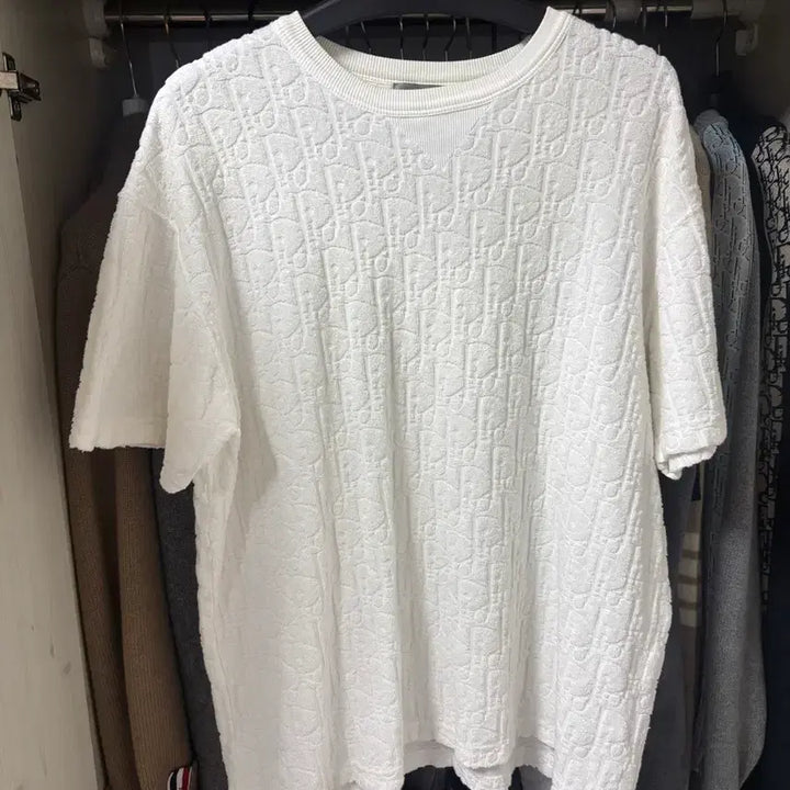 [BUNJANG] Dior Terry Short Sleeve T-Shirt White / 정품 디올 테리  반팔 화이트