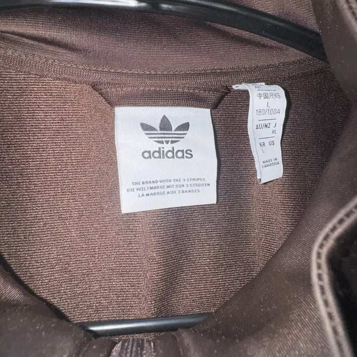 [BUNJANG] Adidas Firebird BB Track Top Dark Brown Jersey L / 아디다스 파이어버드 BB 트랙탑 다크브라운 져지 L/ JD5267