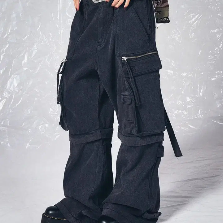 [BUNJANG] SKISM Inducing Big Cargo Pants Charcoal L / 스키즘 인듀싱 Big Cargo Pants charcoal L