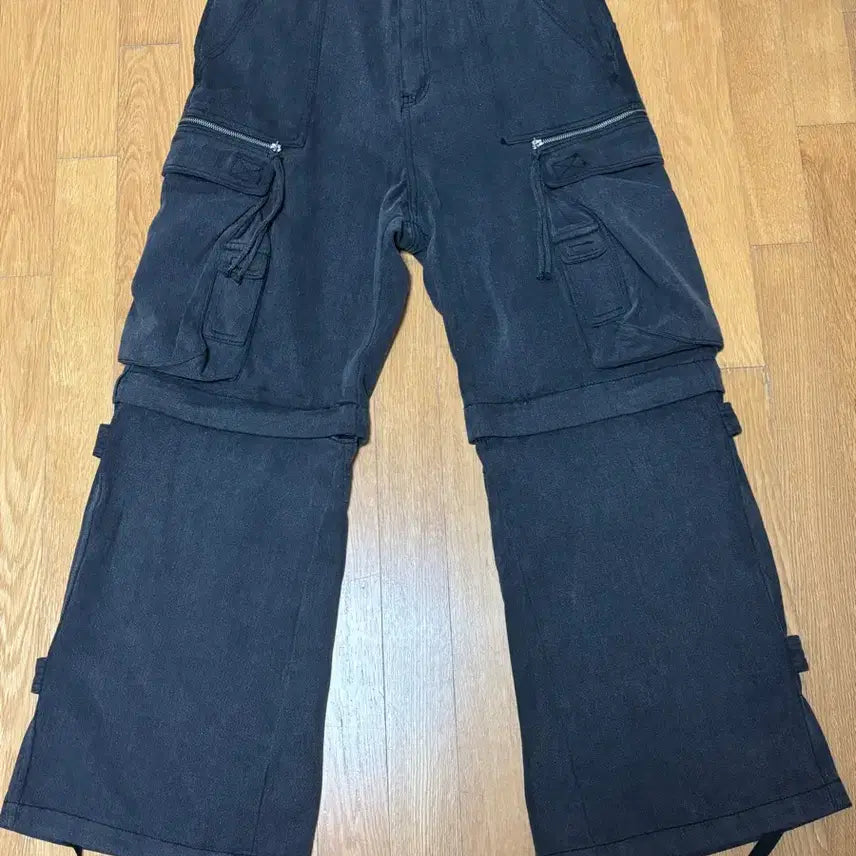 [BUNJANG] SKISM Inducing Big Cargo Pants Charcoal L / 스키즘 인듀싱 Big Cargo Pants charcoal L