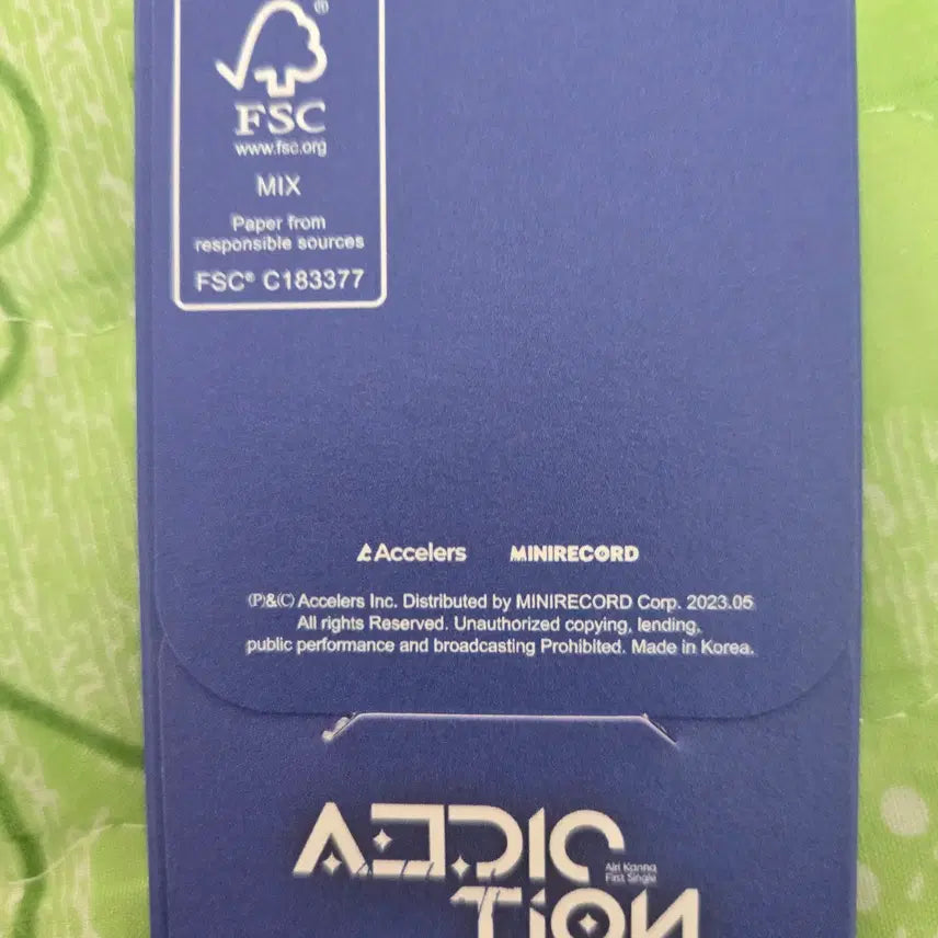 [BUNJANG] Airi Canna 1st Album Addiction Mini Record (Unsealed) / 개봉품) 아이리칸나 1집 어딕션 미니레코드 (이벤트 당첨품)
