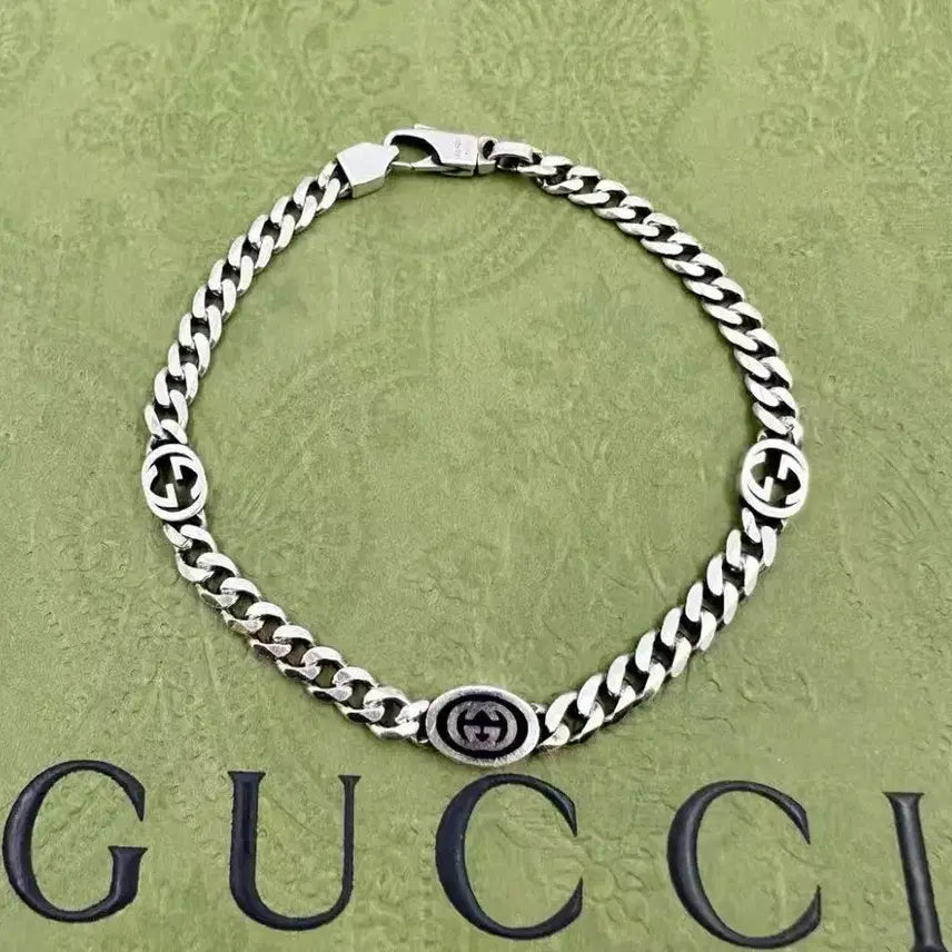 [BUNJANG] Gucci Interlocking G Chain Bracelet Silver / 구찌 인터로킹 G 체인 팔찌 실버