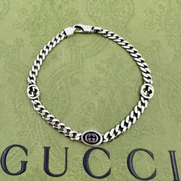 [BUNJANG] Gucci Interlocking G Chain Bracelet Silver / 구찌 인터로킹 G 체인 팔찌 실버