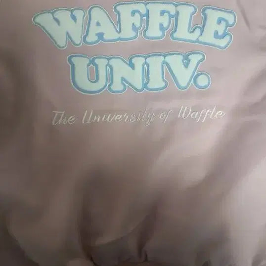 [BUNJANG] Waffle University Varsity Jacket Pink M / 와플대학 과잠 핑크 M