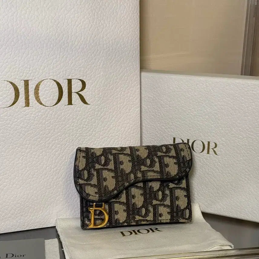 [BUNJANG] Dior Oblique Saddle Card Holder / [정품] 디올 오블리크 새들 카드지갑