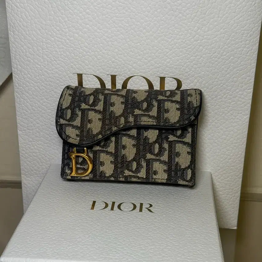 [BUNJANG] Dior Oblique Saddle Card Holder / [정품] 디올 오블리크 새들 카드지갑