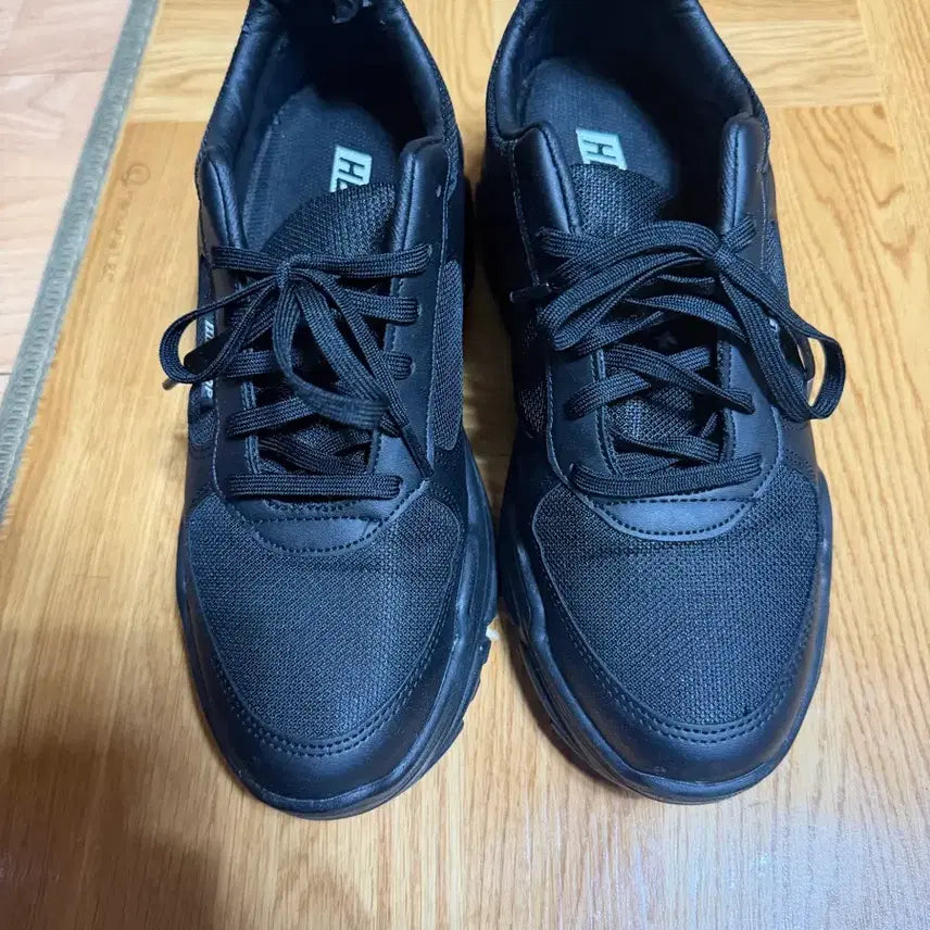 [BUNJANG] Hilltop 8cm Height-Increasing Sneakers (Black, Size 265) / 힐탑 키높이 8cm 운동화 265 사이즈