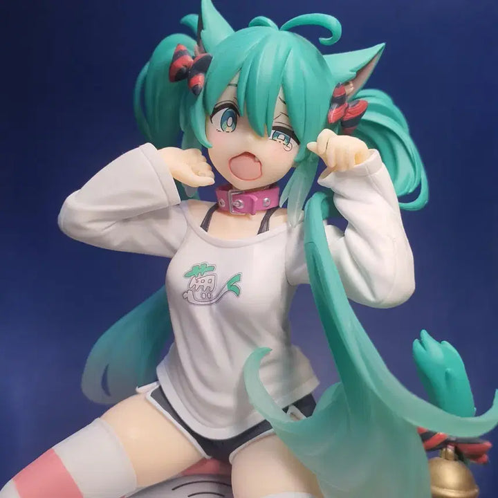 [BUNJANG] Desktop Cute Nekomimi Shirt Hatsune Miku Figure / 데스크탑 큐트 네코미미 셔츠 하츠네 미쿠 피규어