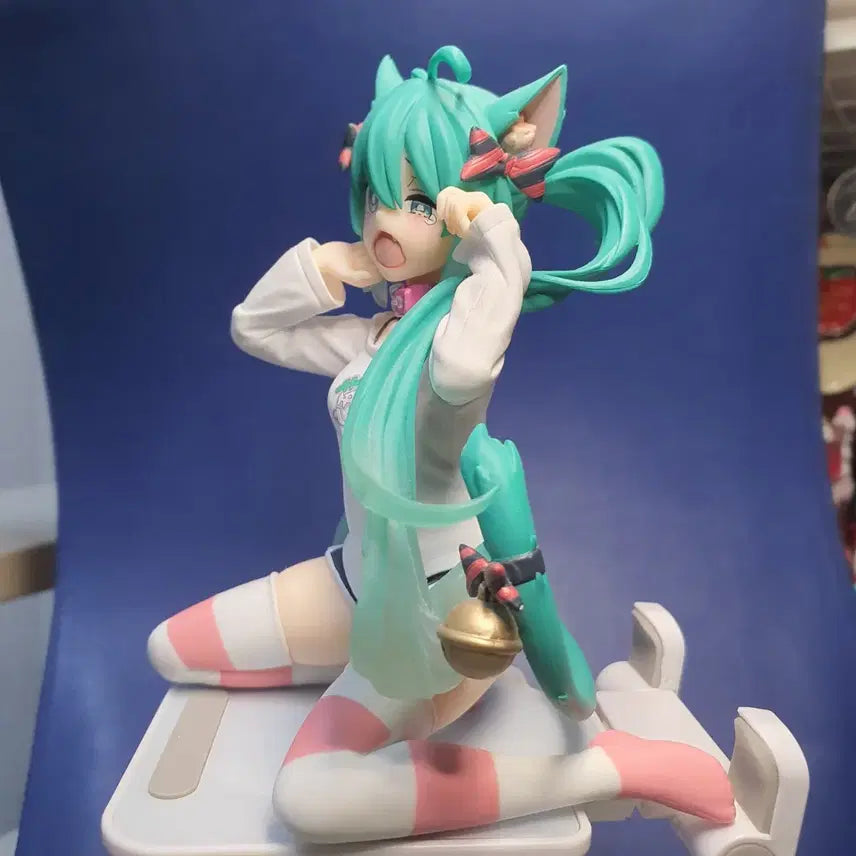 [BUNJANG] Desktop Cute Nekomimi Shirt Hatsune Miku Figure / 데스크탑 큐트 네코미미 셔츠 하츠네 미쿠 피규어