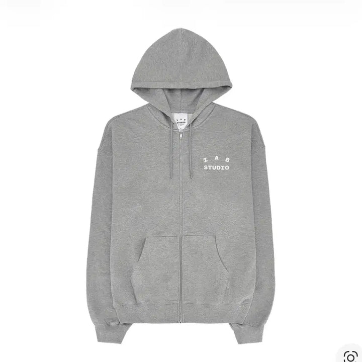 [BUNJANG] L Size New IAB STUDIO Grey Hooded Zip-Up Sweatshirt / L 새상품 아이앱 스튜디오 후드 집업 그레이26SS