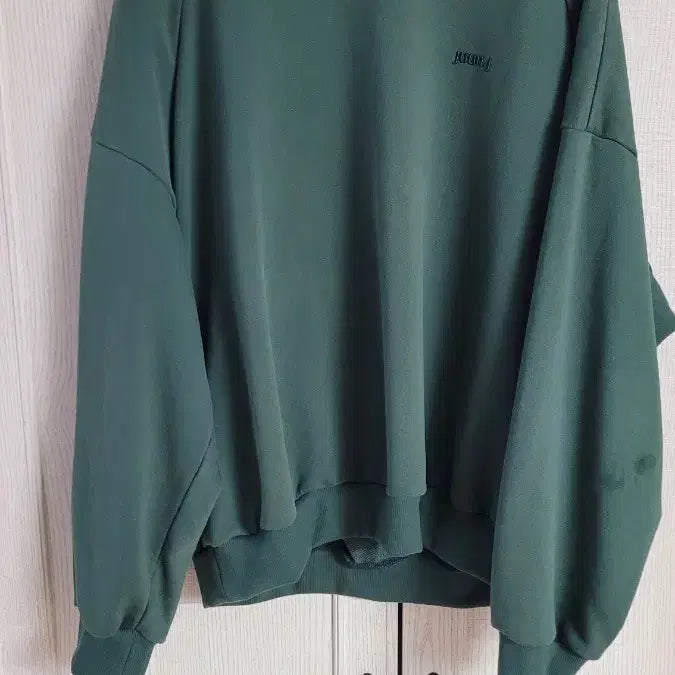[BUNJANG] Juun.J 22FW Dark Green Sweatshirt S (105) / 준지 / 22FW 다크그린 맨투맨 / S(105)