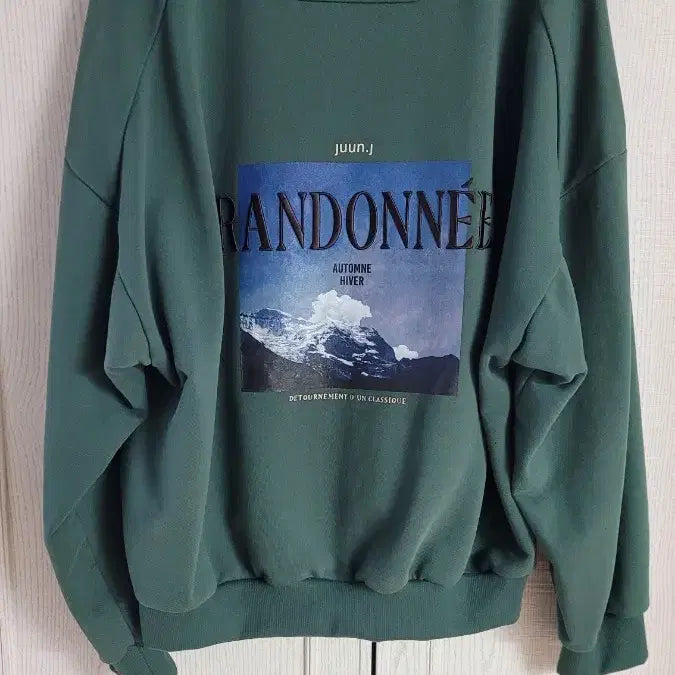 [BUNJANG] Juun.J 22FW Dark Green Sweatshirt S (105) / 준지 / 22FW 다크그린 맨투맨 / S(105)