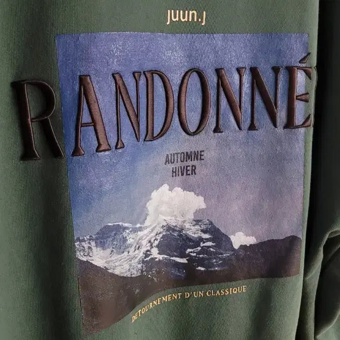 [BUNJANG] Juun.J 22FW Dark Green Sweatshirt S (105) / 준지 / 22FW 다크그린 맨투맨 / S(105)